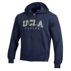 UCLA Block And Bruins Full Zip Hooded Sweatshirt