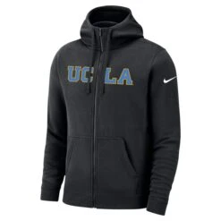 UCLA Block Club Fleece Full Zip Hooded Sweatshirt -Outlet ModMotive Collective Store 220440 black