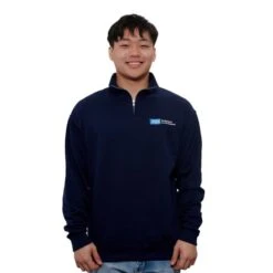 UCLA Anderson Emblem 1/4 Zip Sweatshirt
