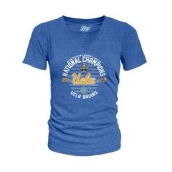 UCLA 2022 Women's Soccer National Champions V-Neck Tee- Final Sale