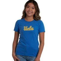 UCLA Bruins Women's Script Short Sleeve Tee -Outlet ModMotive Collective Store 59238 ucla20blue