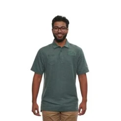 UCLA Script Heathered Polo