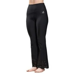 UCLA Women's Laser Cut Full Length Flare Leggings