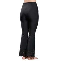UCLA Women's Laser Cut Full Length Flare Leggings -Outlet ModMotive Collective Store 621701 black 04