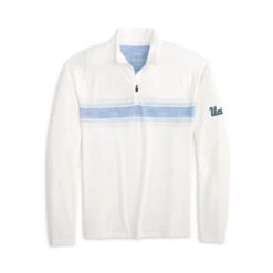 UCLA Bruins Johnnie-O Striped Chest Long Sleeve Polo