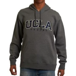 UCLA Block Arch Over Bruins Hooded Sweatshirt -Outlet ModMotive Collective Store 68598 charcoal 01