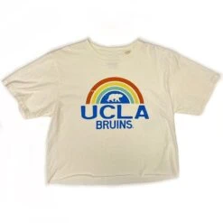 UCLA Women's Dye "Rainbow Bear" Crop Top