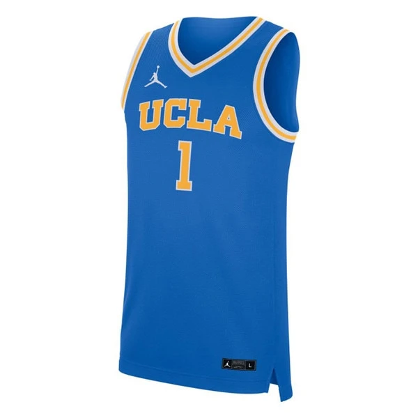 UCLA Jumpman #1 Away Basketball Jersey 1 UCLA Jumpman #1 Away Basketball Jersey